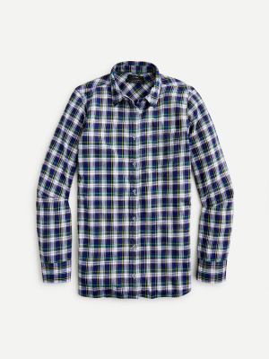 Classic-fit Boy Shirt In Campbell Plaid Flannel