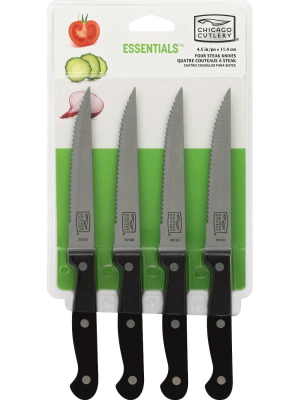 Chicago Cutlery Essentials 4pc 4.5" Steak Knives Set