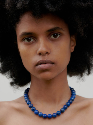 Everyday Boule Collar In Lapis