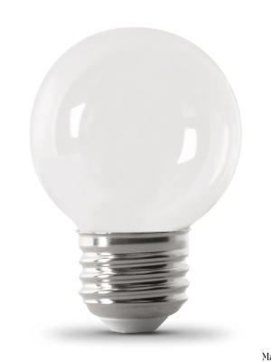 White Led E26 Base G16 Globe Bulb