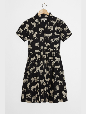 Zebra Shirtdress