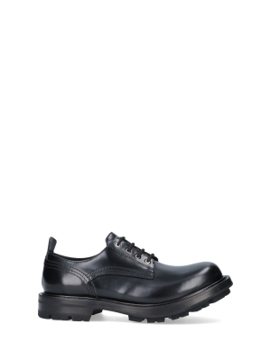 Alexander Mcqueen Round Toe Lace-up Shoes