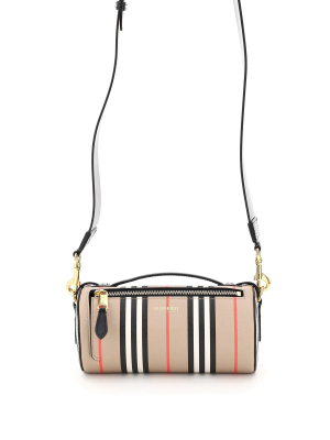 Burberry Icon Stripe Barrel Shoulder Bag