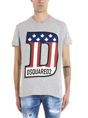 Dsquared2 Logo Print Crewneck T-shirt