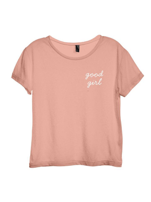 Good Girl [distressed Women's 'baby Tee']