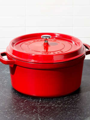 Staub ® 7-qt Cherry Red Round Cocotte