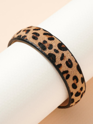 Animal Print Calf Hair Iphone Charger Bracelet