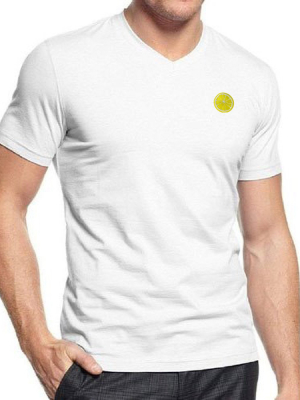 Pologize™ Citron Embroidered V-neck T-shirt