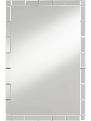 Possini Euro Design Possini Euro Cari 23 1/2" X 35 1/2" Tile Edge Mirror