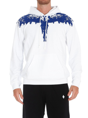 Marcelo Burlon County Of Milan Tempera Wings Print Hoodie