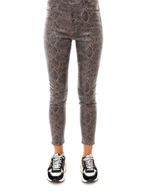 J Brand Animal Print Skinny Jeans