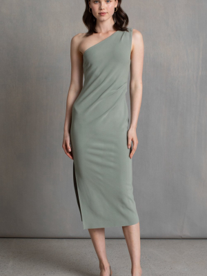 Be Mine Asym Dress - Sage