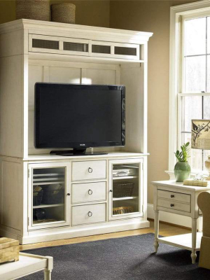 Alchemy Living Estate Home Entertainment Console With Top - Ivory