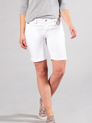 Audrey Bermuda Shorts Pure White