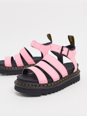 Dr Martens Blaire Sandals In Pink