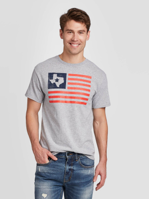 Men's Short Sleeve Texas Graphic T-shirt - Modern Lux Gray