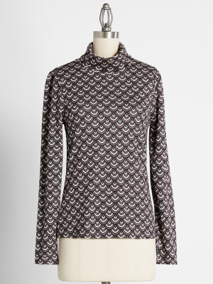 Swanky Soiree Turtleneck Top