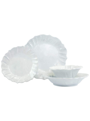 Vietri Incanto Ruffle Four-piece Place Setting