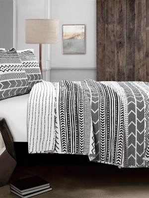 3pc Hygge Geo Quilt Set - Lush Décor