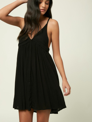 Saltwater Solids Tank Dress Cover-up