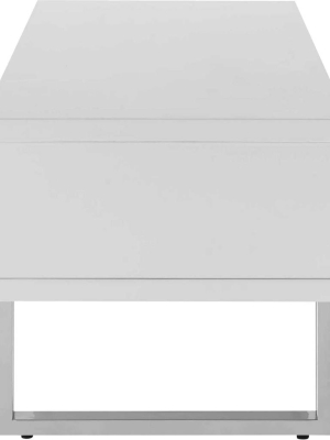 Arise Low Profile Tv Stand White