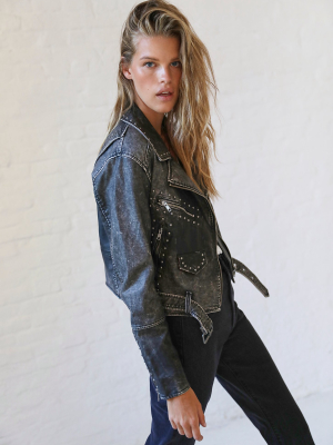 On The Radar Vegan Moto Jacket