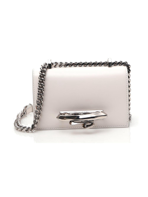 Alexander Mcqueen Sculptural Jewelled Mini Crossbody Bag