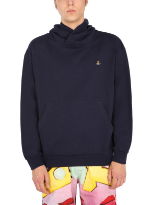 Vivienne Westwood Logo Embroidered Hoodie