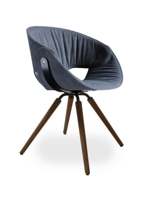 Fl@t Soft Upholstered Chair 9w3.11 By Tonon