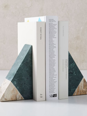 Pieced Marble Bookends