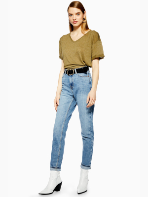 Tall Mid Blue Mom Jeans