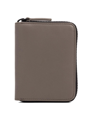 Common Projects Soft Leather Zip Coin Case - Warm Grey