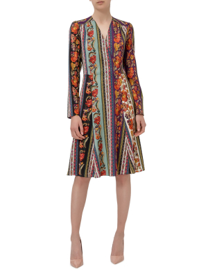 Etro Floral Print Wrap Dress