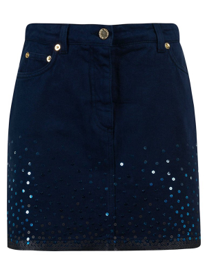 Alberta Ferretti Sequin Embellished Mini Skirt