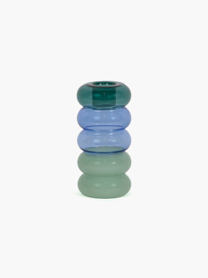Pauline Candle Holder - Teal