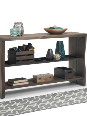 55" Bixby Console Table Warm Chestnut Brown - Wyndenhall