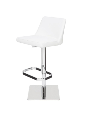 Nuevo Rome Adjustable Stool - White