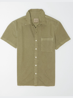 Ae Oxford Short-sleeve Button-up Shirt