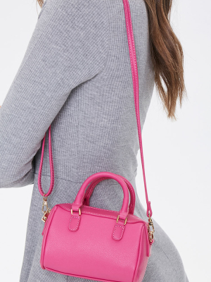 Faux Leather Crossbody Bag