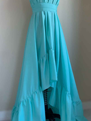 Camaroha Sutra Goddess Dress Blend 10 Inch Ruffle In Bvi Blue