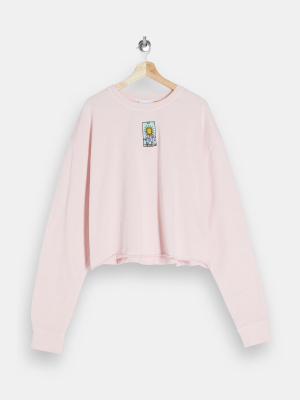 Blush Sun Crop Sweatshirt