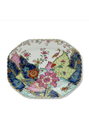 Mottahedeh Platter, Tobacco Leaf