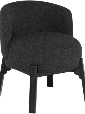 Adelaide Dining Chair, Licorice Boucle, Set Of 2