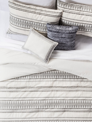 Cream Tatiana Global Woven Stripe Cotton Comforter Set 5pc - Threshold™