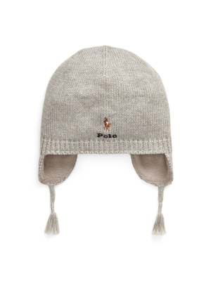 Polo Pony Cotton Earflap Hat