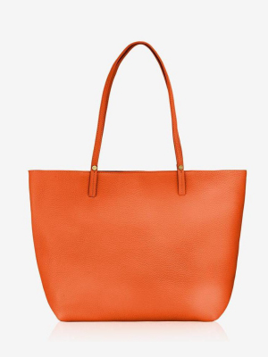 Gigi New York Orange Tori Tote Bag