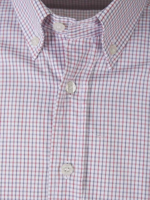 Etro Checked Logo Embroidered Shirt