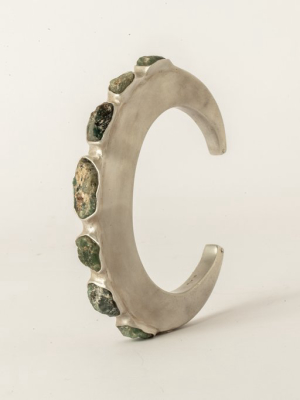 Crescent Bracelet (terrestrial Surfaced, 7mm, As+ma+gran)