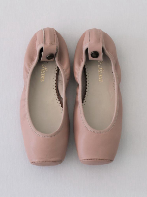 Belle Chiara Ballerina Square Tip Napa Leather - Ballet Pink