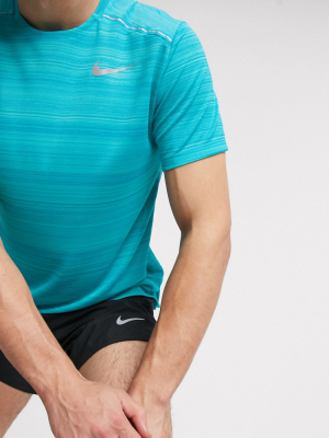 Nike Running Miler T-shirt In Blue